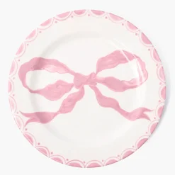 Summer Crockery | Dinner Plates<Mrs. Alice Marilyn Pink Bow Dinner Plate