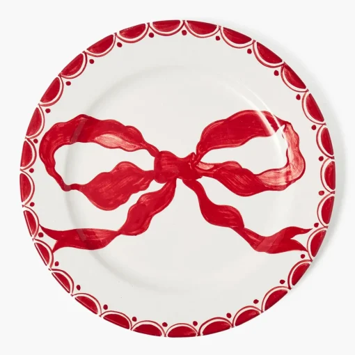 Dinner Plates<Mrs. Alice Marilyn Red Bow Dinner Plate