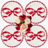 Dinner Plates | Crockery Sets<Mrs. Alice Marilyn Red Bow Dinner Plates (Set of 4)