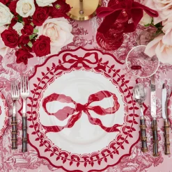 Dinner Plates | Crockery Sets<Mrs. Alice Marilyn Red Bow Dinner Plates (Set of 4)