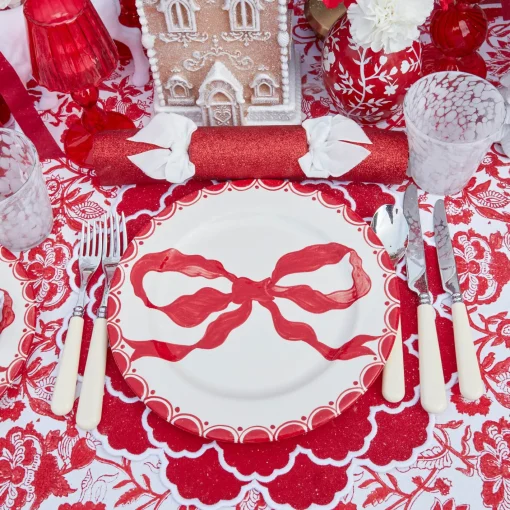 Dinner Plates<Mrs. Alice Marilyn Red Bow Dinner Plate