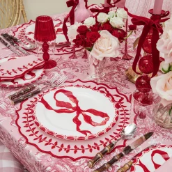 Dinner Plates | Crockery Sets<Mrs. Alice Marilyn Red Bow Dinner Plates (Set of 4)