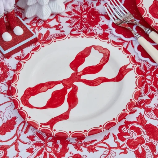 Dinner Plates<Mrs. Alice Marilyn Red Bow Dinner Plate