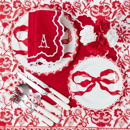 Starter Plates<Mrs. Alice Marilyn Red Bow Starter Plate