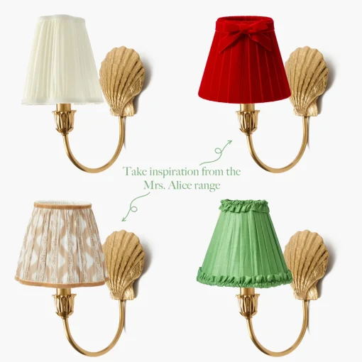 Rechargeable Table Lamps | Wall Lighting<Mrs. Alice Marina Rechargeable Wall Light with Cream Shade (14cm)
