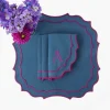 Napkins | Mrs. Alice Monogram<Mrs. Alice Marlene Blue & Purple Napkins (Set of 4)