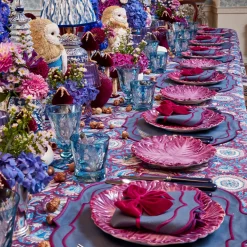 Napkins | Mrs. Alice Monogram<Mrs. Alice Marlene Blue & Purple Napkins (Set of 4)
