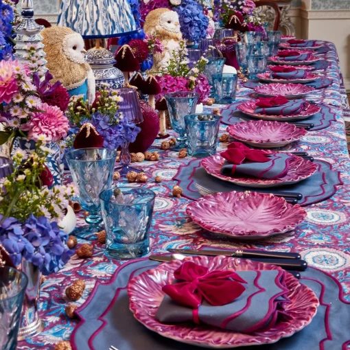 Napkins | Mrs. Alice Monogram<Mrs. Alice Marlene Blue & Purple Napkins (Set of 4)