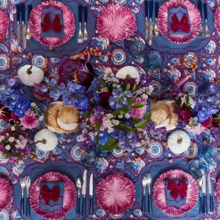 Napkins | Mrs. Alice Monogram<Mrs. Alice Marlene Blue & Purple Napkins (Set of 4)