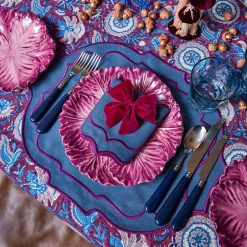 Napkins | Mrs. Alice Monogram<Mrs. Alice Marlene Blue & Purple Napkins (Set of 4)