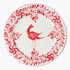 Dinner Plates<Mrs. Alice Martha Red Dinner Plate