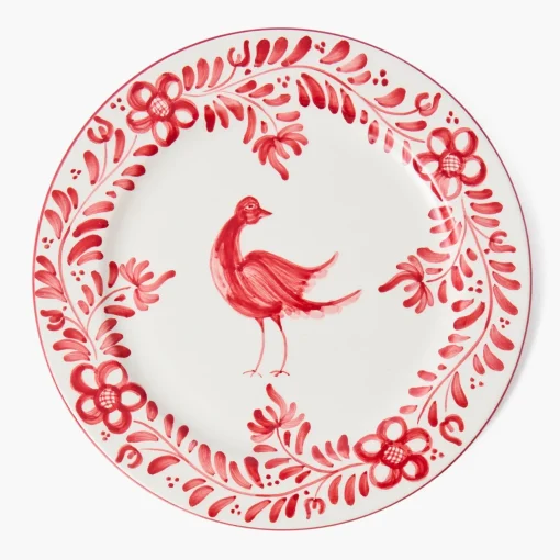 Dinner Plates<Mrs. Alice Martha Red Dinner Plate