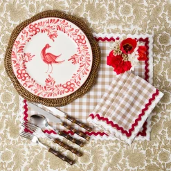 Dinner Plates<Mrs. Alice Martha Red Dinner Plate