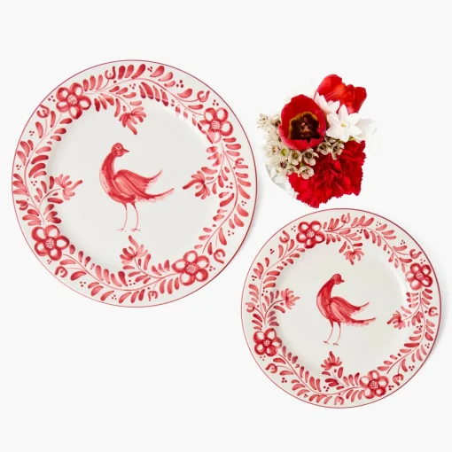 Starter Plates<Mrs. Alice Martha Red Starter Plate