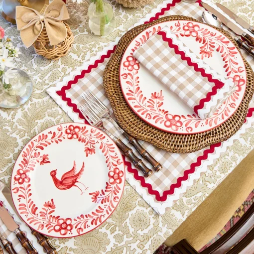 Starter Plates<Mrs. Alice Martha Red Starter Plate