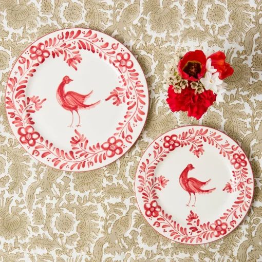 Starter Plates<Mrs. Alice Martha Red Starter Plate
