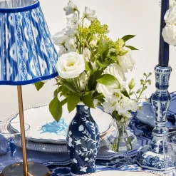 Vases | Vases & Planters<Mrs. Alice Midnight Blue Hand Painted Tole Bud Vases (Set of 3)