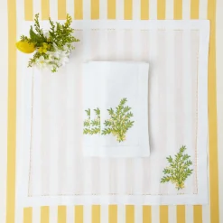 Napkins<Mrs. Alice Mimosa White Linen Napkins (Set of 4)