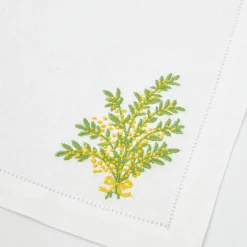 Napkins<Mrs. Alice Mimosa White Linen Napkins (Set of 4)