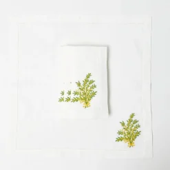 Napkins<Mrs. Alice Mimosa White Linen Napkins (Set of 4)