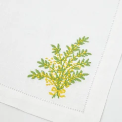 Napkins<Mrs. Alice Mimosa White Linen Napkins (Set of 4)