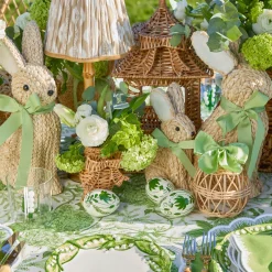 Spring Decorations | Pagodas & Lanterns<Mrs. Alice Mini Bow Rattan Pagoda Lanterns (Pair)