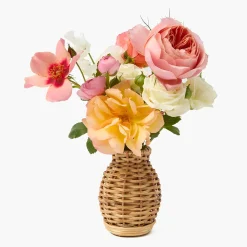 Vases | Vases & Planters<Mrs. Alice Mini Natural Rattan Vase (Set of 3)