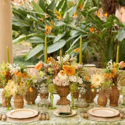 Vases | Vases & Planters<Mrs. Alice Mini Natural Rattan Vase (Set of 3)