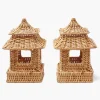 Year-round Decorations | Spring Decorations<Mrs. Alice Mini Rattan Pagoda Lanterns (Pair)