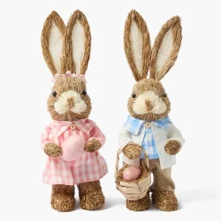 Spring Decorations<Mrs. Alice Mr & Mrs Easter Bunny (Pair)