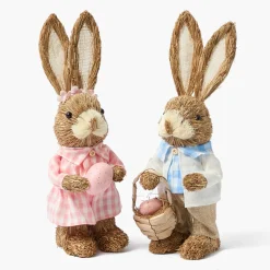 Spring Decorations<Mrs. Alice Mr & Mrs Easter Bunny (Pair)