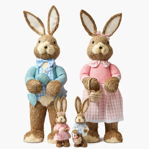 Spring Decorations<Mrs. Alice Mr & Mrs Easter Bunny (Pair)