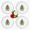 Starter Plates | Crockery Sets<Mrs. Alice Christmas Tree Starter Plate (Set of 4)