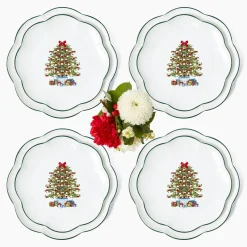 Crockery Sets<Mrs. Alice Christmas Tree Dinner & Starter Plates (Set of 8)
