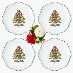 Dinner Plates | Crockery Sets<Mrs. Alice Christmas Tree Dinner Plate (Set of 4)