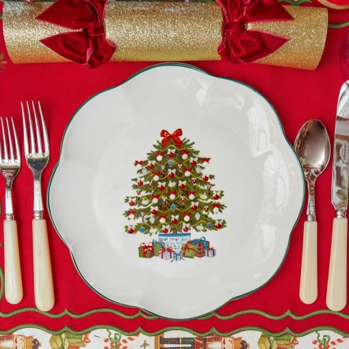 Dinner Plates | Crockery Sets<Mrs. Alice Christmas Tree Dinner Plate (Set of 4)