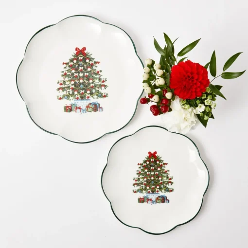 Dinner Plates | Crockery Sets<Mrs. Alice Christmas Tree Dinner Plate (Set of 4)
