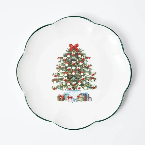 Dinner Plates | Crockery Sets<Mrs. Alice Christmas Tree Dinner Plate (Set of 4)