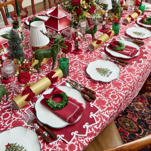 Starter Plates | Crockery Sets<Mrs. Alice Christmas Tree Starter Plate (Set of 4)