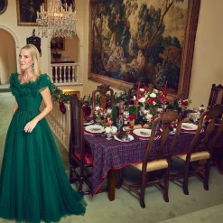 Dinner Plates | Crockery Sets<Mrs. Alice Christmas Tree Dinner Plate (Set of 4)