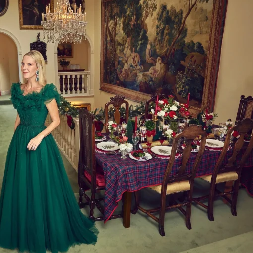 Dinner Plates | Crockery Sets<Mrs. Alice Christmas Tree Dinner Plate (Set of 4)
