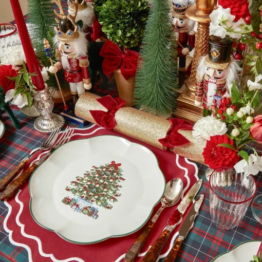 Dinner Plates | Crockery Sets<Mrs. Alice Christmas Tree Dinner Plate (Set of 4)