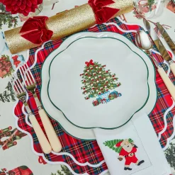 Starter Plates | Crockery Sets<Mrs. Alice Christmas Tree Starter Plate (Set of 4)