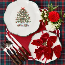 Dinner Plates | Crockery Sets<Mrs. Alice Christmas Tree Dinner Plate (Set of 4)