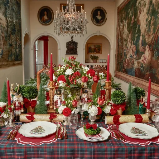 Dinner Plates | Crockery Sets<Mrs. Alice Christmas Tree Dinner Plate (Set of 4)
