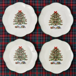 Dinner Plates | Crockery Sets<Mrs. Alice Christmas Tree Dinner Plate (Set of 4)