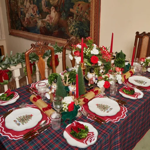 Starter Plates | Crockery Sets<Mrs. Alice Christmas Tree Starter Plate (Set of 4)