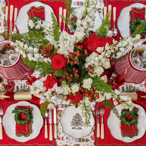 Starter Plates | Crockery Sets<Mrs. Alice Christmas Tree Starter Plate (Set of 4)