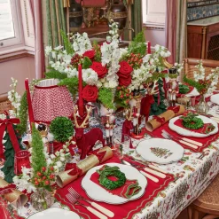 Starter Plates | Crockery Sets<Mrs. Alice Christmas Tree Starter Plate (Set of 4)