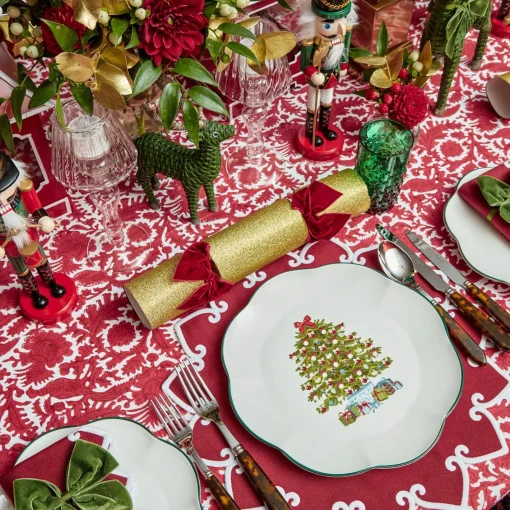 Dinner Plates | Crockery Sets<Mrs. Alice Christmas Tree Dinner Plate (Set of 4)